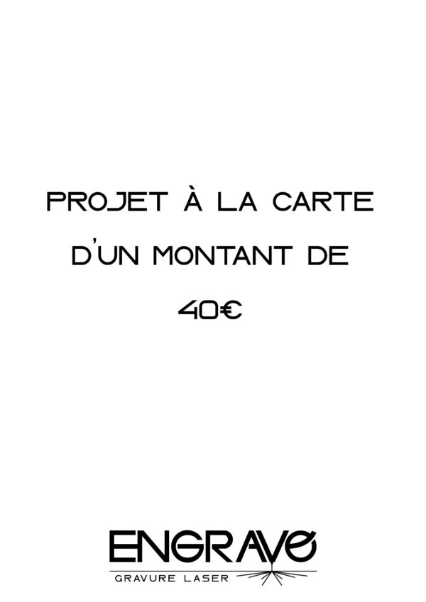 Produit personnalisé à la carte