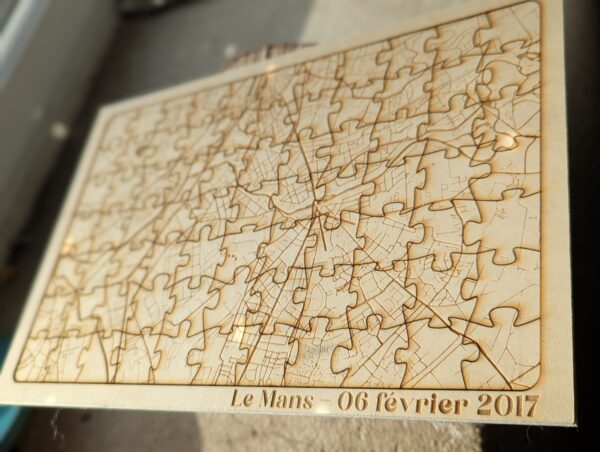 Puzzle 20x30cm en bois personnalisable – Image 2
