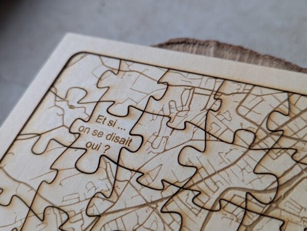 Puzzle 20x30cm en bois personnalisable – Image 7