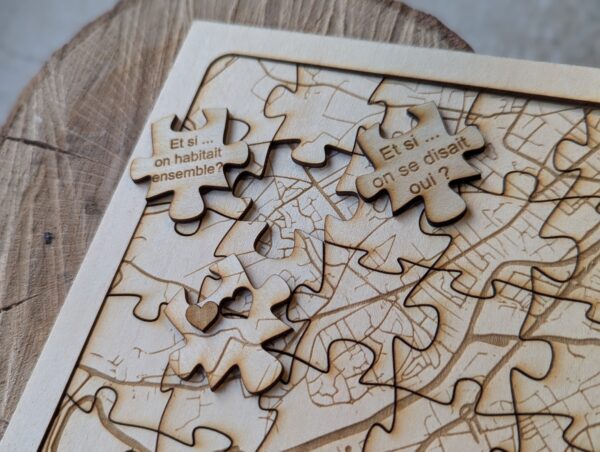 Puzzle 20x30cm en bois personnalisable – Image 9